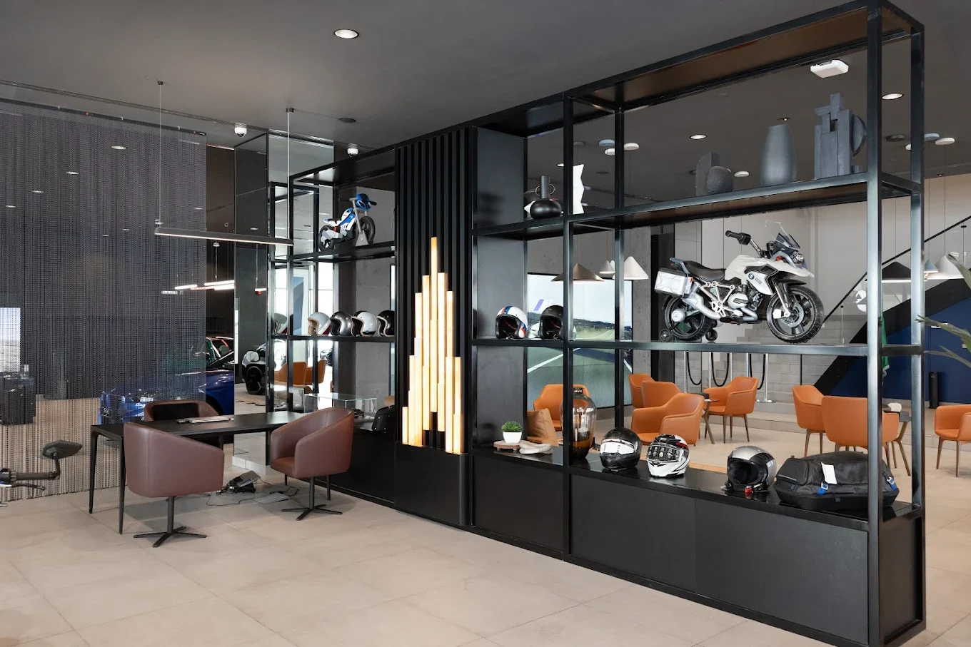 BMW Motorrad showroom interior